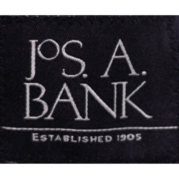 Jos A Bank Gray striped 2-piece suit men size 42L Pleated pants sz - Picture 16 of 16